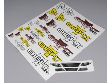 Losi samolepky velké: 8ight T 2.0 Losi samolepky velké: 8ight T 2.0 / LOSA8377
