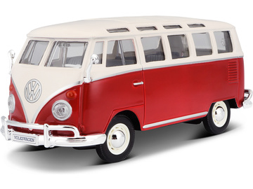Maisto Volkswagen Van Samba 1:25 bílo/červená / MA-31956R
