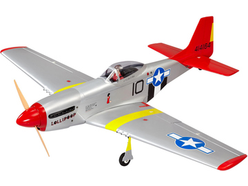 P-51D Mustang 20cc 1.7m ARF červený / NA8714C