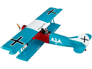 Fokker D.VII 1.2m ARF tyrkysový / NAEP-46C