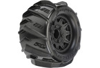 Pro-Line Wheels 2.8", Dumont Tires, Raid H12 Black Wheels (2)