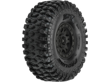 Pro-Line Wheels 1.9", Hyrax G8 Crawler Tires, Impulse H12 Black Wheels (2) / PRO1012810
