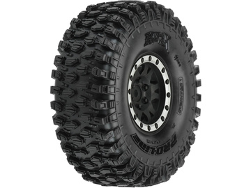 Pro-Line Wheels 1.9", Hyrax G8 Crawler Tires, Impulse H12 Black/Silver Wheels (2) / PRO1012813