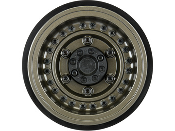 Pro-Line disk 2.9" Black Rhino Armory Gunmetal Aluminum Dual Offset (+5/+10): Axial SCX6 / PRO282600