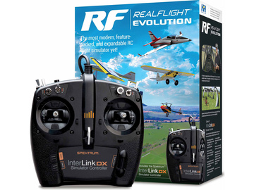 RealFlight Evolution RC letecký simulátor, ovladač InterLink DX / RFL2000