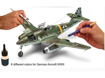 Revell sada akrylových barev německá letadla WWII (8x 17ml) / RVL36200