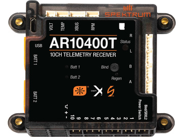 Spektrum přijímač AR10400T 10CH PowerSafe s telemetrií / SPMAR10400T