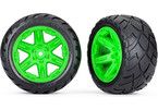 Traxxas kolo 2.8", disk RXT zelený, pneu Anaconda (2WD zadní) (2)