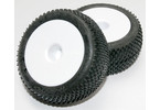 Traxxas Tires & wheels 2.2", Dished white wheels, Response Pro 2.2 tires (2)