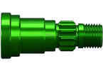 Traxxas hliníková hřídel kola zelená (1): X-Maxx 8S