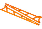 Traxxas Side plates, wheelie bar, orange (aluminum) (2)