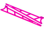 Traxxas Side plates, wheelie bar, pink (aluminum) (2)