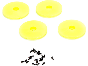 TLR disk kola žlutý, šroubky (4): 22SCT/2.0 / TLR43006