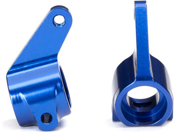 Traxxas Steering blocks, 6061-T6 aluminum (blue-anodized) / TRA3636A