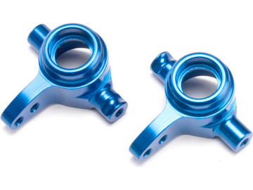 Traxxas Steering blocks, 6061-T6 aluminum, pair (blue-anodized) / TRA6837X