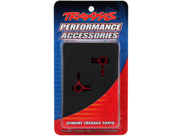 Traxxas těhlice přední hliníková červená (P+L): Funny Car / TRA6937R