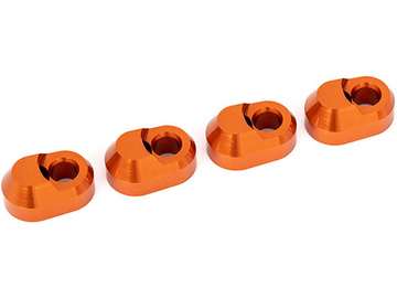 Traxxas držák čepu těhlice hliníkový oranžově eloxovaný (4) / TRA7743-ORNG