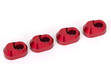 Traxxas držák čepu těhlice hliníkový červeně eloxovaný (4) / TRA7743-RED