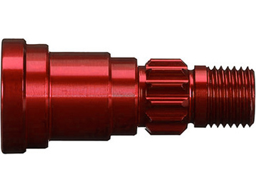 Traxxas hliníková hřídel kola červená (1): X-Maxx 8S / TRA7768R