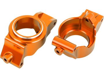 Traxxas závěs těhlice hliníkový oranžový (levý a pravý) / TRA7832-ORNG