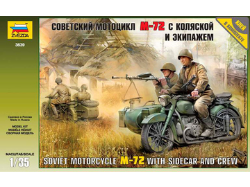 Zvezda sovětský motocykl M-72 s figurkami (1:35) / ZV-3639