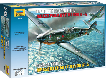 Zvezda letadlo Messerschmitt Bf-109 F4 (1:48) / ZV-4806