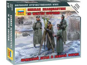Zvezda figurky - německé velitelství WW2 zima (1:72) / ZV-6232
