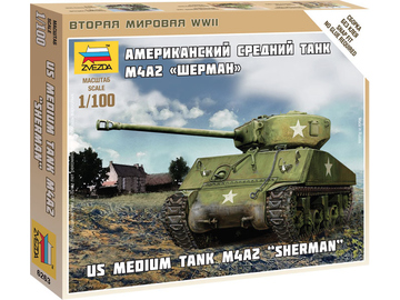Zvezda Snap Kit - Sherman M-4 (1:100) / ZV-6263