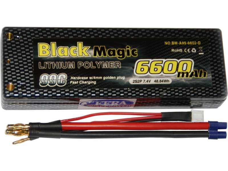 LiPol EFRA Car Black Magic 7.4V 6600mAh 99C EC3
