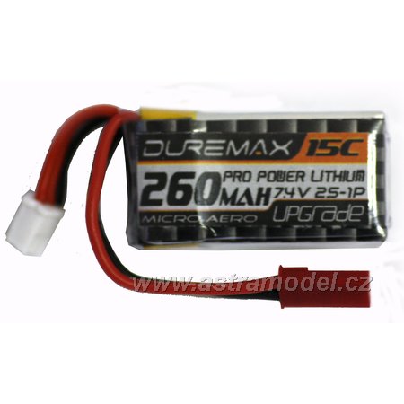 s-model-hobby.cz - DUREMAX Power LiPol 260mAh 2S1P 7,4V 15C/3,9A