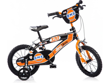 DINO Bikes - Dětské kolo 14" BMX černé / DB-145XC