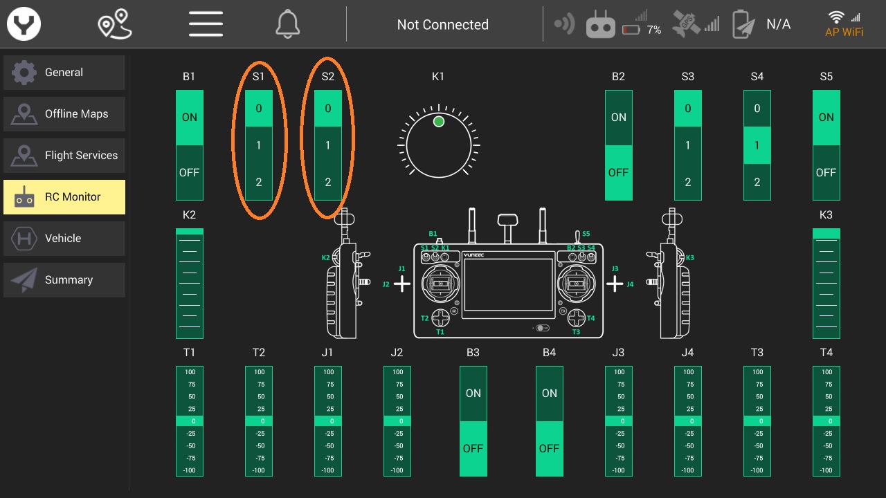 Nastavení přepínačů