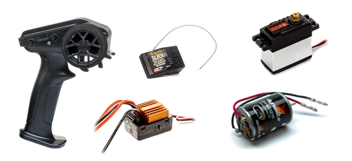 Axial SCXII 10 - použitá elektronika