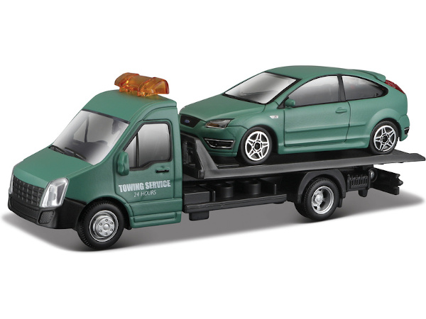 Kovový model odtahovky + Ford Focus ST