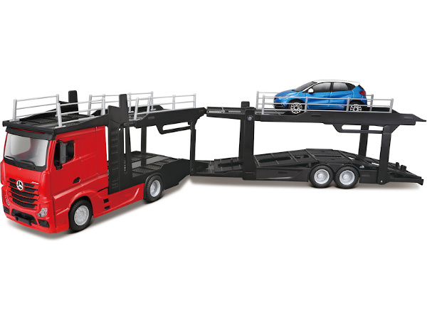 Kovový model Mercedes-Benz Actros + Renault Captur