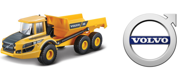 Kovový model dumperu Volvo A25G 1:50