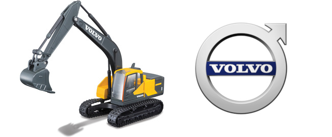Kovový model rypadla Volvo EC220E 1:50