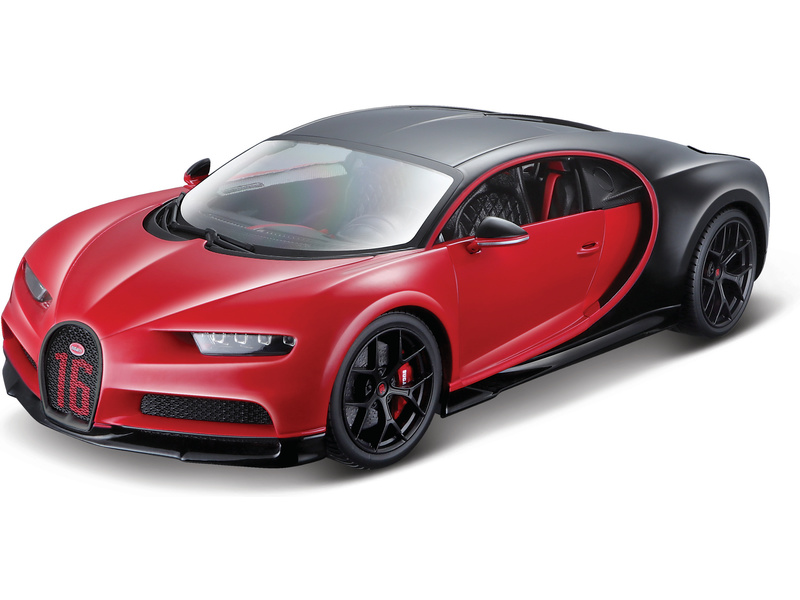 Kovový model Bburago - Bugatti Chiron Sport 1:18 v červené barvě