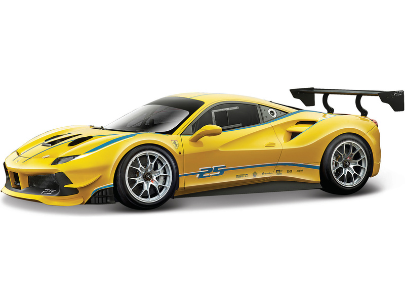 Kovový model Bburago - Ferrari 488 1:24 ve žluté barvě