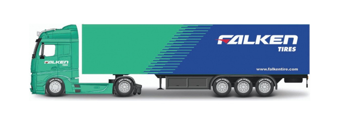 >Bburago kovový model kamionu Mercedes Benz Actros Gigaspace
