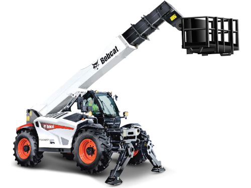 Bburago kovový model nakladače - Bobcat T40.180SLP s košem