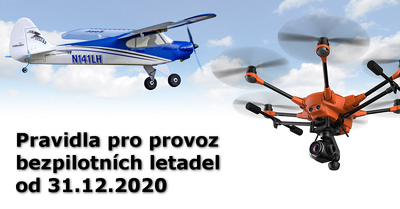 Pravidla pro provoz dronů a leteckých modelů od 31.12.2020