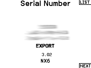 Export sériové čísla na SD kartu