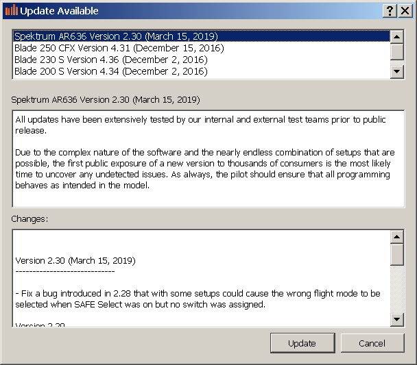 Obr. 3a: Aktualizace firmware přijímače