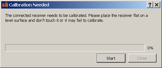 Obr. 3b: Kalibrace přijímače