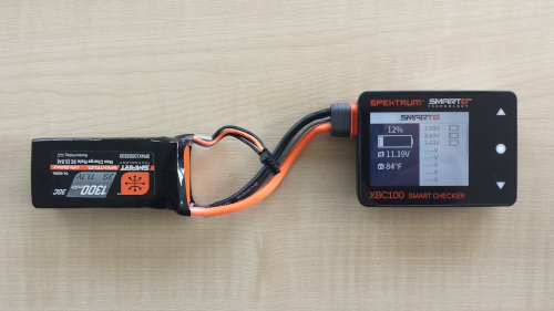 Připojení Smart LiPo akumulátoru pouze silovým konektorem