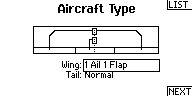System Setup/Aircraft Type: 1 Ail 1 Flap