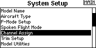 System Setup: Channel Assign
