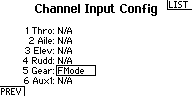 System Setup/ChannelInput Config: FMode