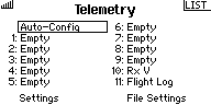 System Setup/Telemetry: Auto-Config